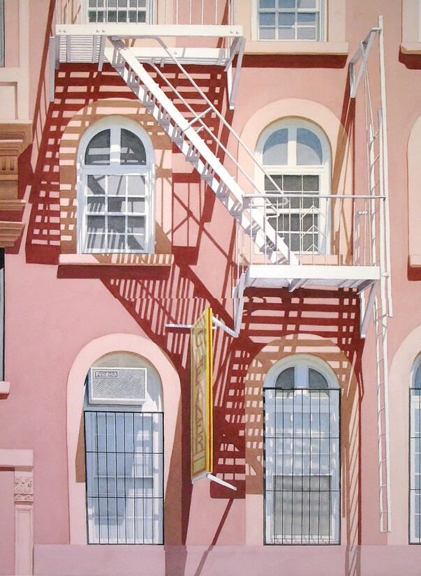 Fire Escape - Fukushima - Watercolor