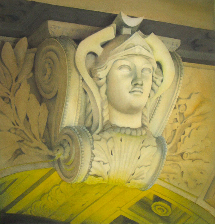 Effigy series watercolor painting by Michiyo Fukushima